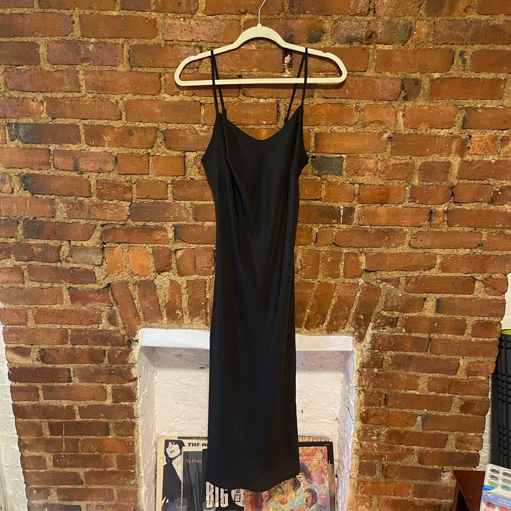 Betsey Johnson Black Slip Dress